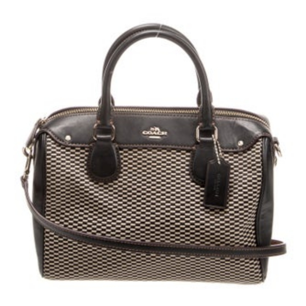 Coach Leather Mini Bennett Satchel Black Shoulder Crossbody Bag Tote